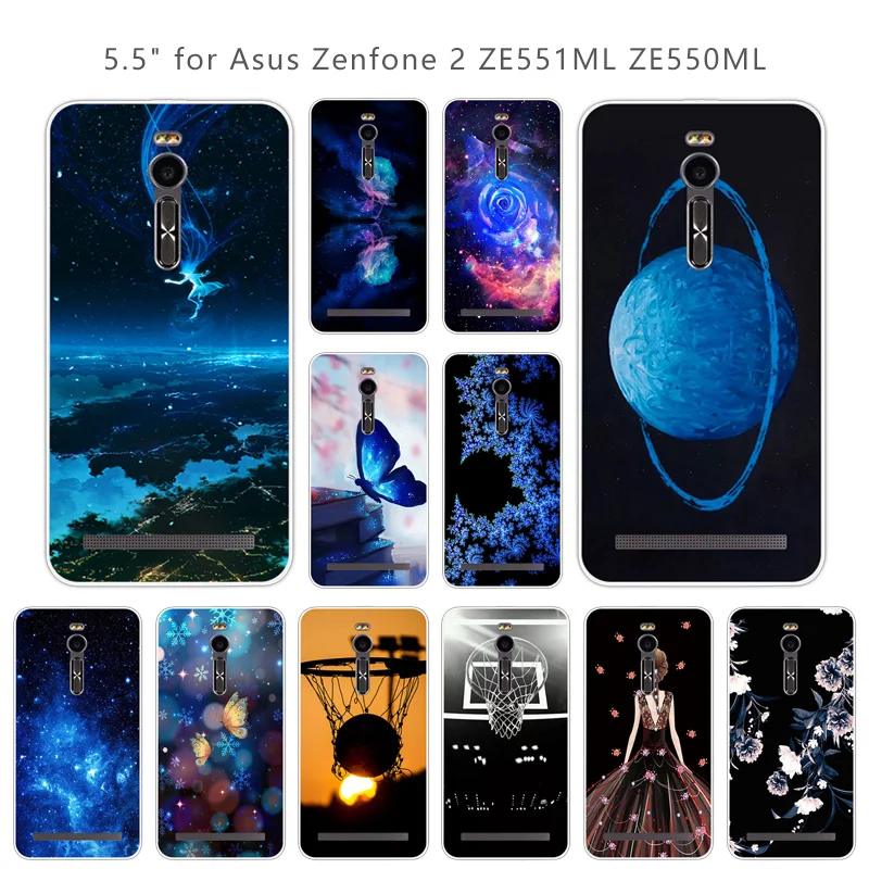 Для Asus Zenfone 2 ZE551ML ZE550ML Синий чехол Мягкий силиконовый для телефона ZE551ML/Zenfone Deluxe |