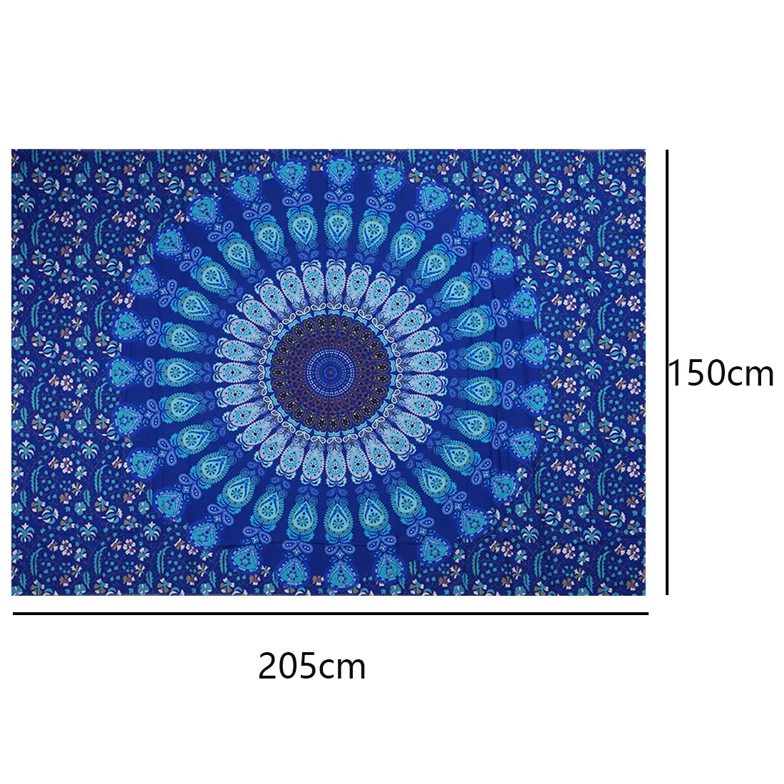 Мандала полиэстер 150x130 см/150x205 см гобелен ковер на стену бросок Богемия пляж йога коврик для украшения дома спальни