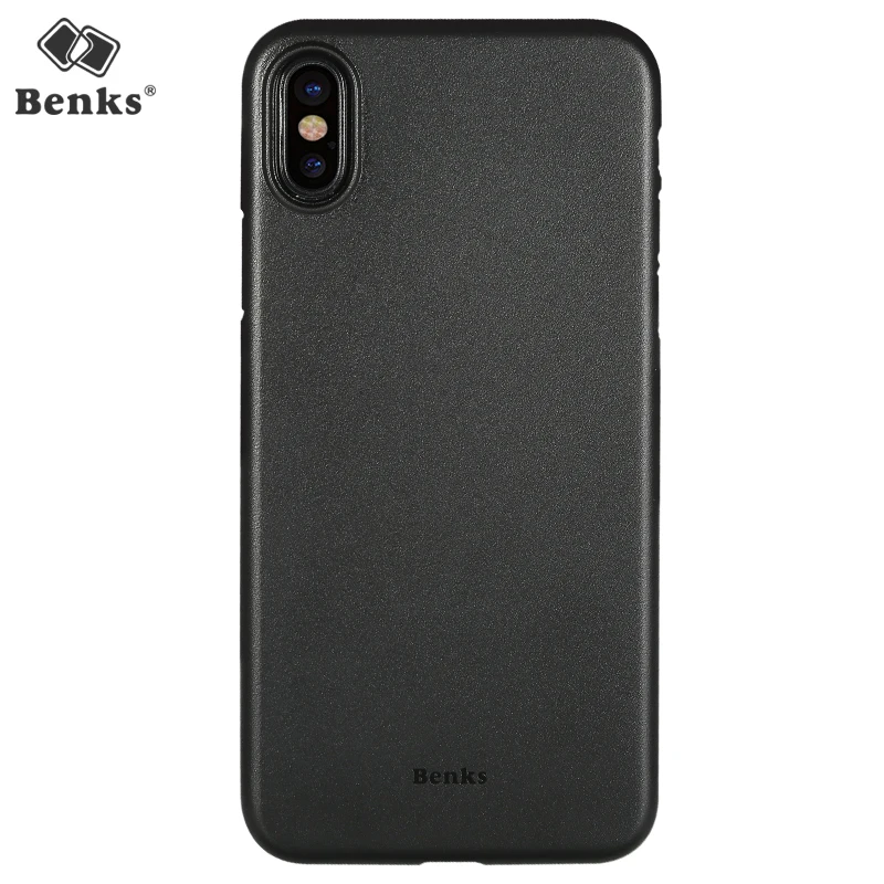 

Benks For iPhone X Case Cover Hard Flexible PP Matte Frosted Skin Back Cover For iPhoneX Case Lollipop Color Protective Shield