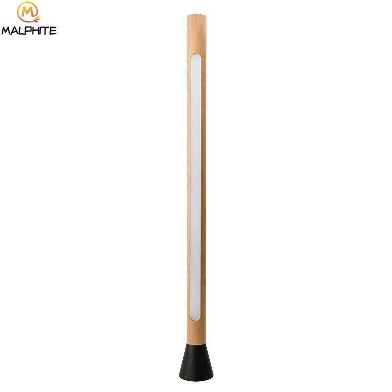

Modern Touch Switch Standing Lamp Floor Lamp for Living Room Bedside Luminaire Home Wooden Decor Dimming Stand Light Fixtures