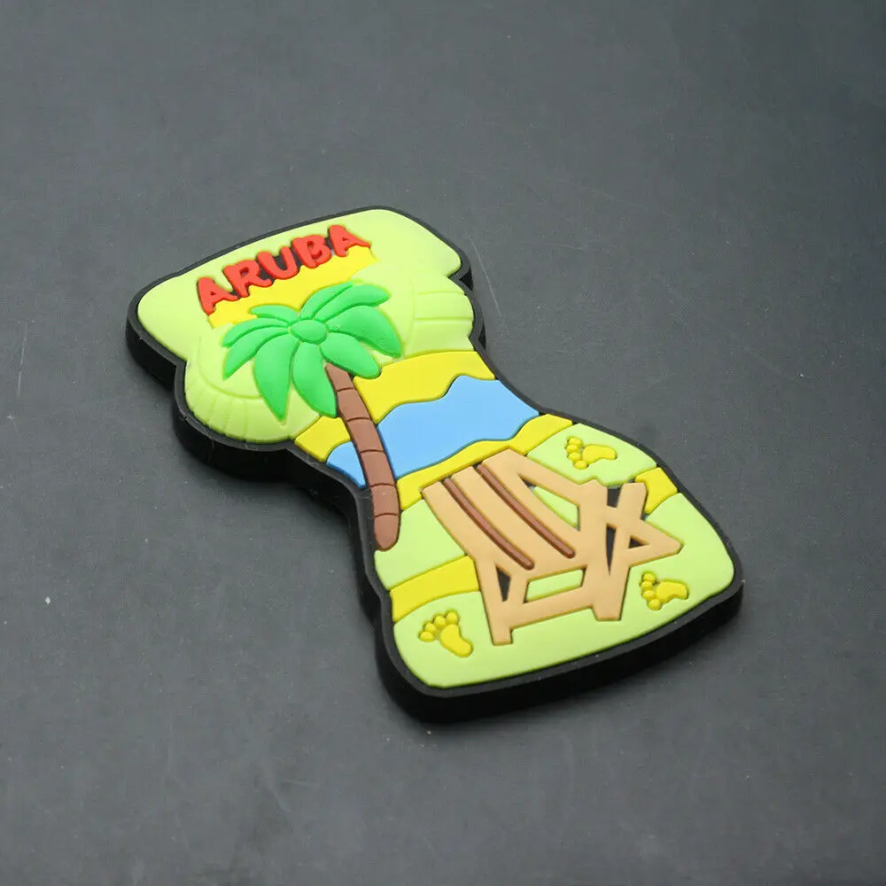 Сувенир туристический ARUBA резиновый магнит 3D для холодильника милый подарок