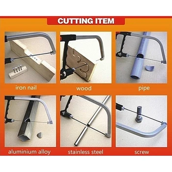 

8 in 1 Multi Function Magic Hand Saw DIY Metal Wood Glass Kit 6 Blades Model Multi Purpose Hobby Portable Hacksaw Set Woodwork