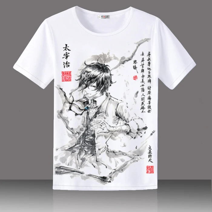 

Hot Cartoon Stray Dogs T-shirt Summer O-neck Short Sleeves Shirts Casual Tees Tops