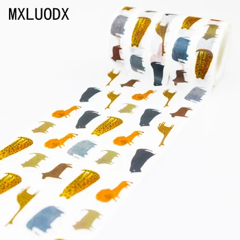 

Washi Masking Paper Tape Set Decor Sticky Scrapbook Colored Patterns DIY Office Stationery Decorative Adhesive Tape Set 1PCS/Lot