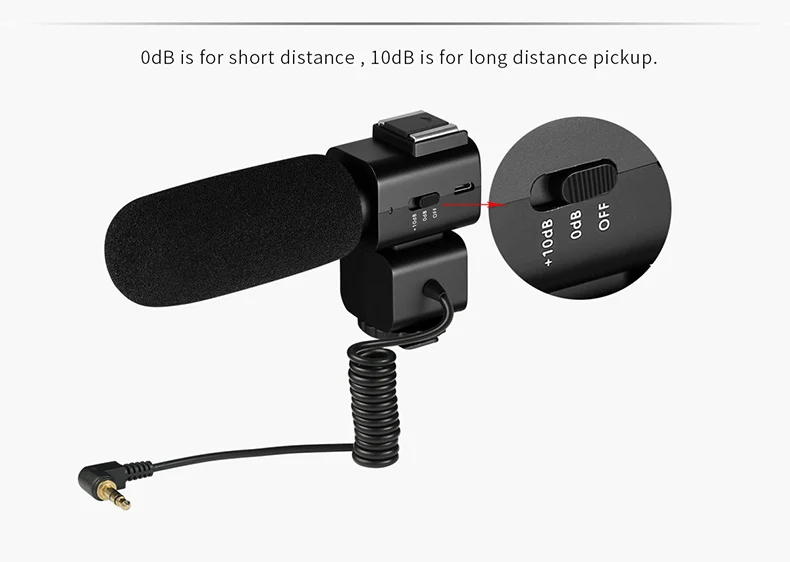 Ordro  Video Recording Microphone, Cardioid Directivity Vlog Microphone for DSLR Camera/DV Camcorder gaming headphones with mic