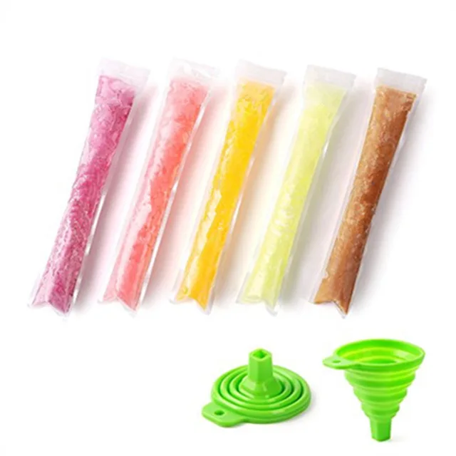 20pcs/Pack Plastic Popsicle Molds Disposable Self Sealing Frozen DIY