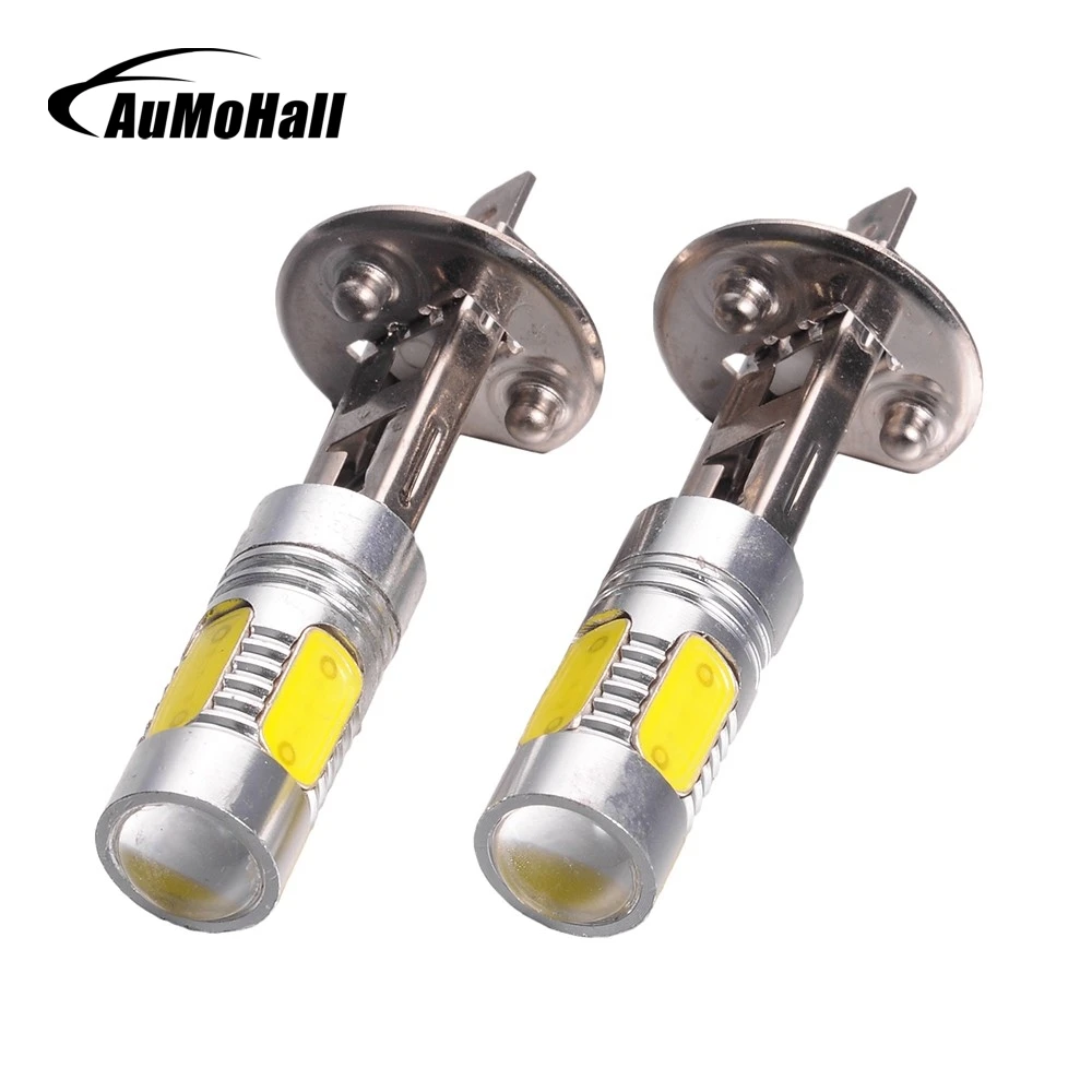 AuMoHall 2Pcs H1 7.5W COB LED Car Light Source 12V LED Car Headlights