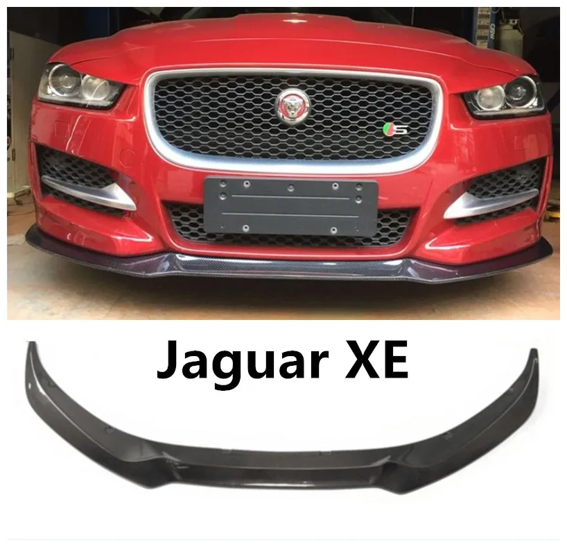 

For Jaguar XE 2015 2016 2017 2018 Carbon Fiber Front Lip Spoiler Bumper Diffuser High Quality Car Modification Accessories