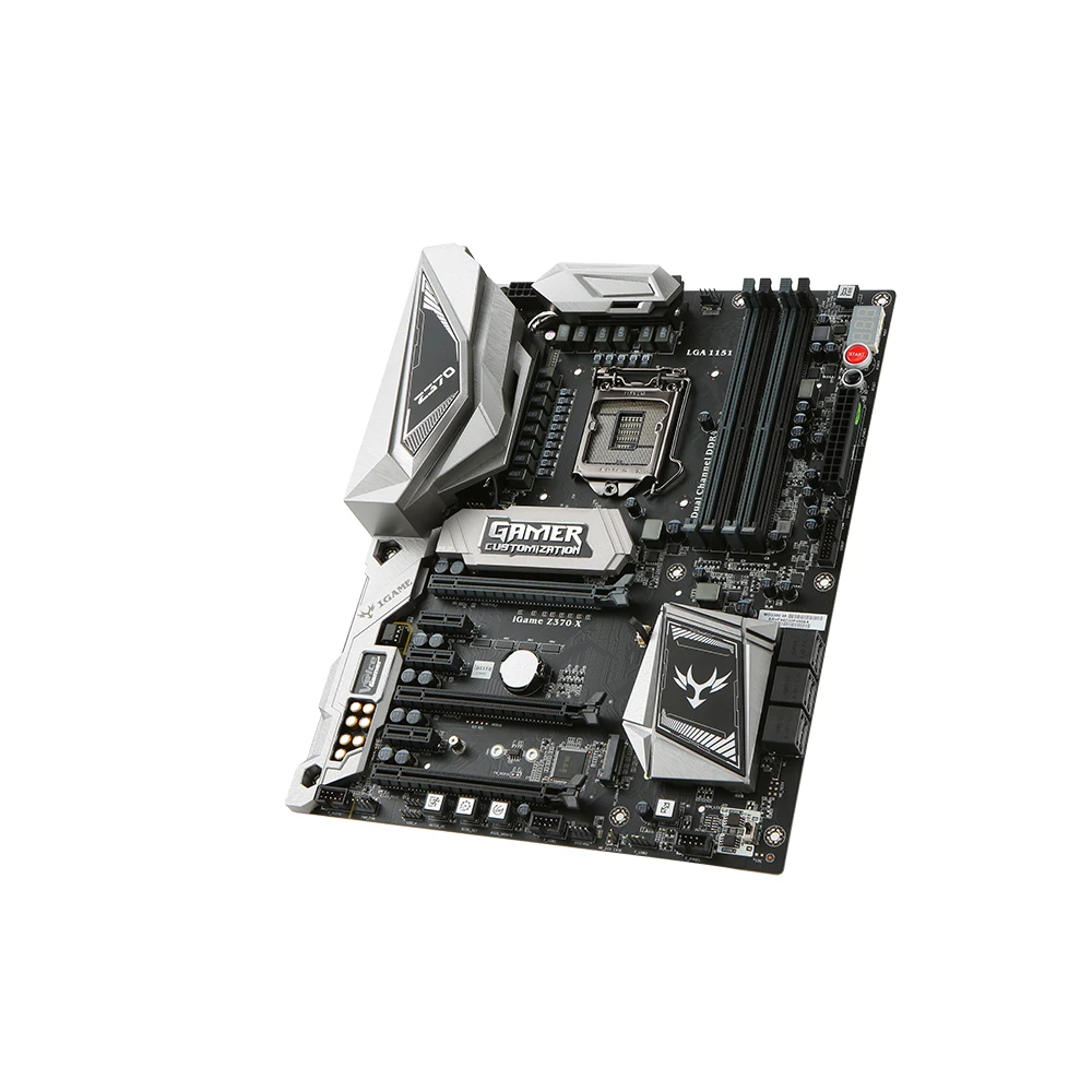 Красочная материнская плата iGame Vulcan X Z370 LGA 1151 DDR4 SATA 6 ГБ/сек. материнская плата по стандарту ATX материнская плата 2 M.2 фронтальная USB3.0 2-Way SLI Pro Gaming