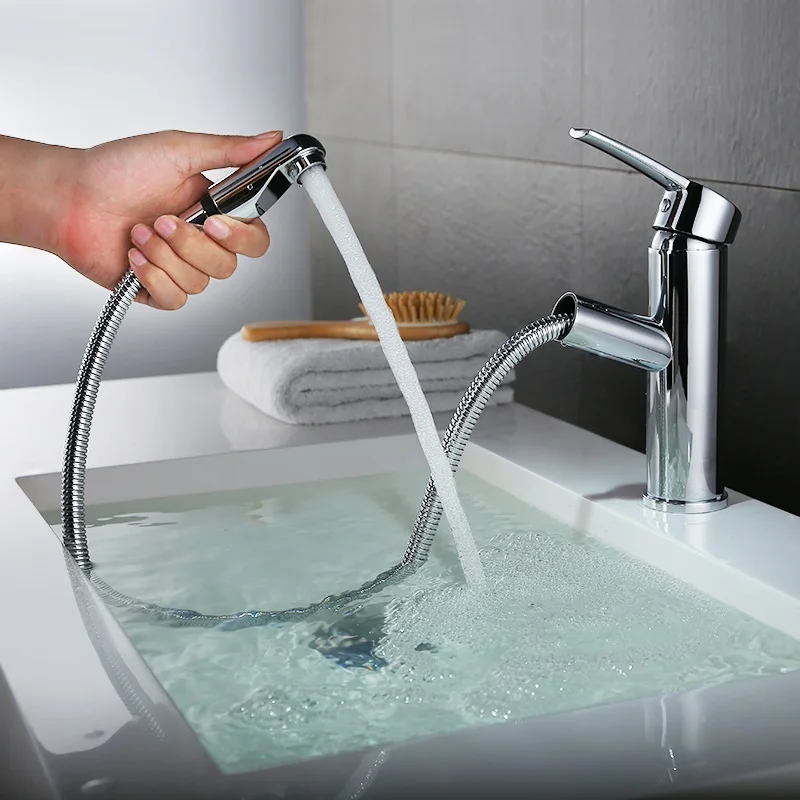 

copper hot and cold mixer basin faucet TOILET pull out faucets White ro chrome single hole faucets