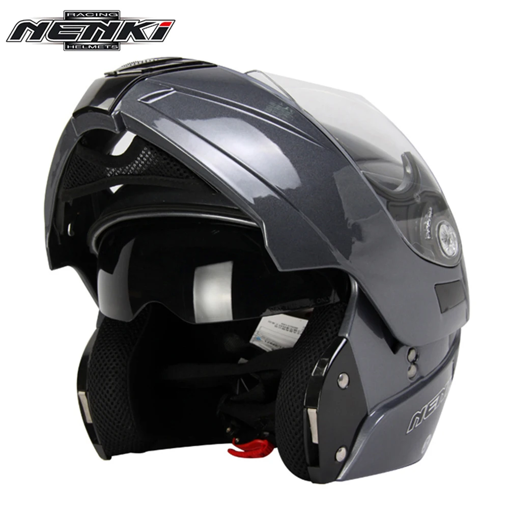 NENKI мотоциклетный шлем Полнолицевой шлем мото летний мотоциклетный гоночный откидной модульный шлем для мотокросса Casco с двойным козырьком 831