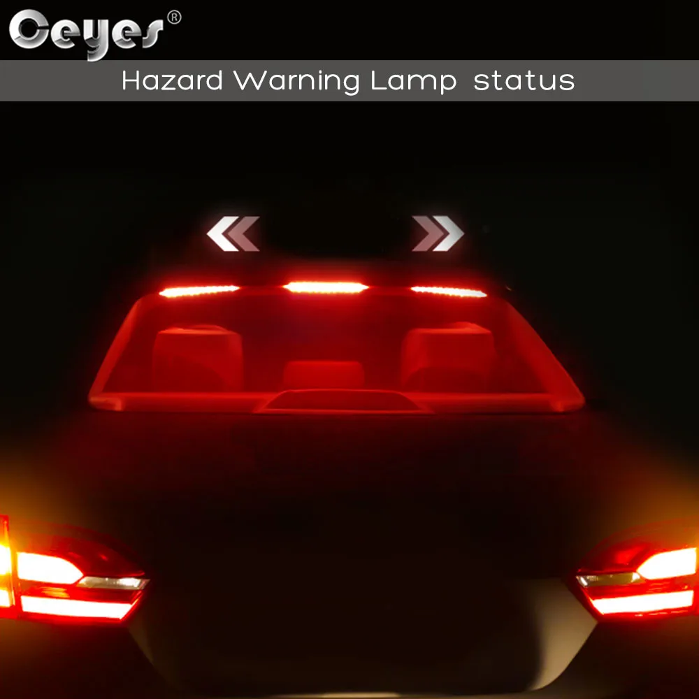 Ceyes 1000mm Auto High Mount Brake Stop Lights Accessories Car Styling High Additional Brake Lamp Warning Turn Signal LED Strips Ceyes 1000mm Auto High Mount Brake Stop Lights Accessories Car Styling High Additional Brake Lamp Warning Turn Signal LED Strips