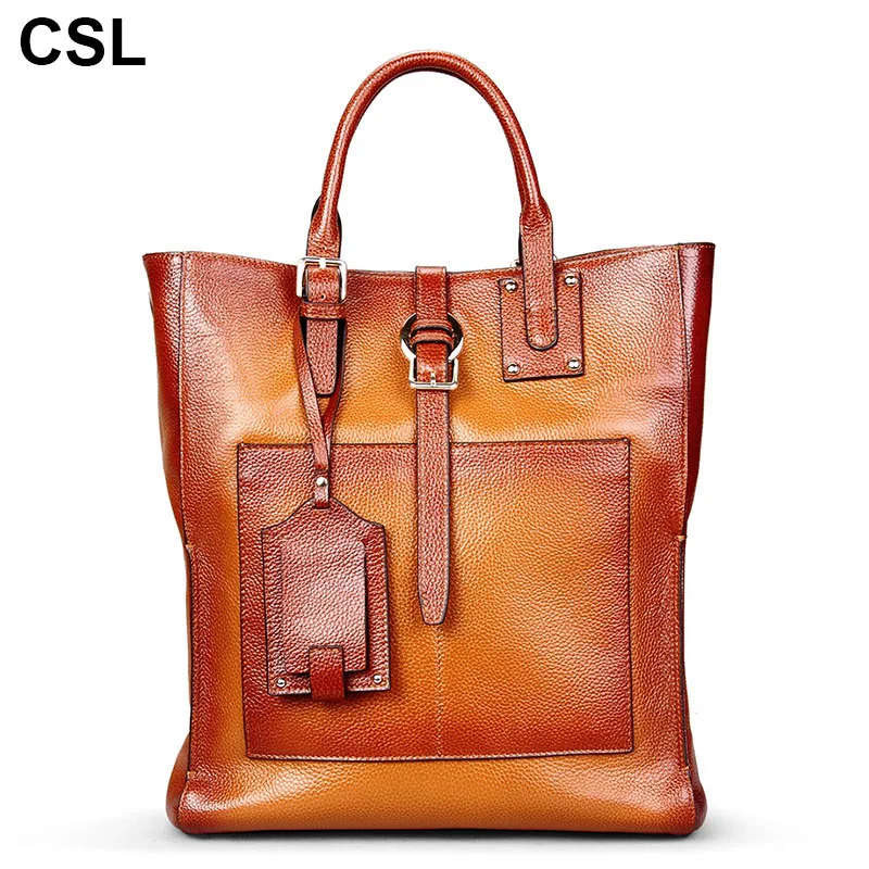 New luxury women handbag Soft Cow Leather Shoulder handbags high capacity Genuine Leather comfortable feel woman