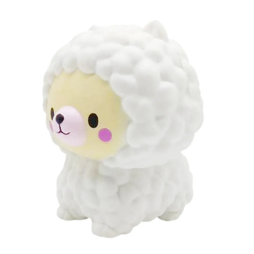 Игрушки для отдыха skuishy animales Squeeze White Sheep Squishy медленно поднимающиеся декомпрессионные игрушки Пасхальный подарок ремешок для телефона милый D300108