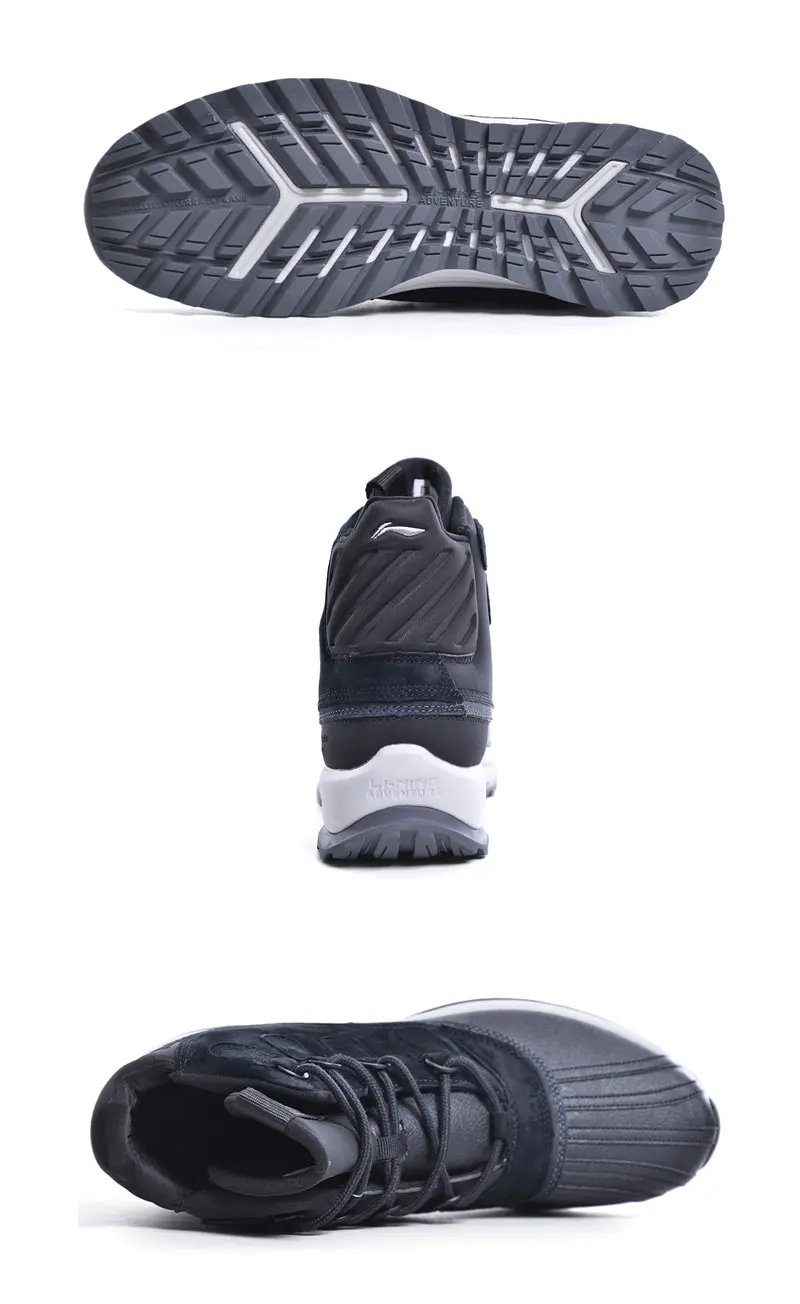 Распродажа) Li-Ning мужчины тренд LN утка сапоги высокого класса стиль жизни обувь противоскользящая теплая подкладка спортивная обувь AGCN317 YXB259