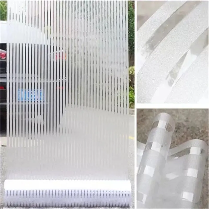 70/80/90 см в ширину, на каждый день, в полоску, декоративные пленки пленка для окна непрозрачная клей свободный статического Стекло наклейки Спальня офисные домашний декор для дверей