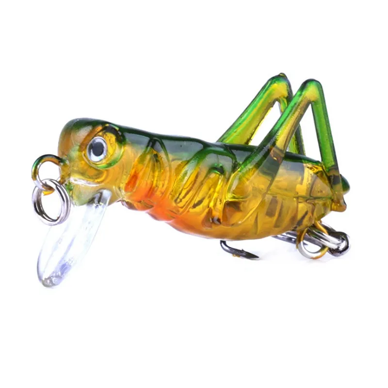 1Pcs 40mm 3g insects Fishing Lures Flying Jig Wobbler Hard