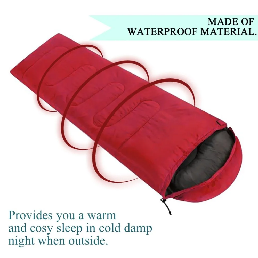 Comfortable Large Single Sleeping Bag Envelope Style Sleeping Beach Bed