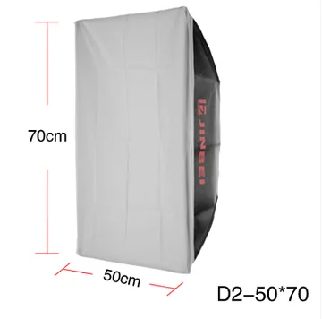 

light box for speed light flash Jinbei d2-50 70 softbox d-200 d-250 small digital flash light softbox CD50