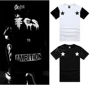 blackboyplace ambition been trill male short sleeve T font b shirt b font baseball leather digital