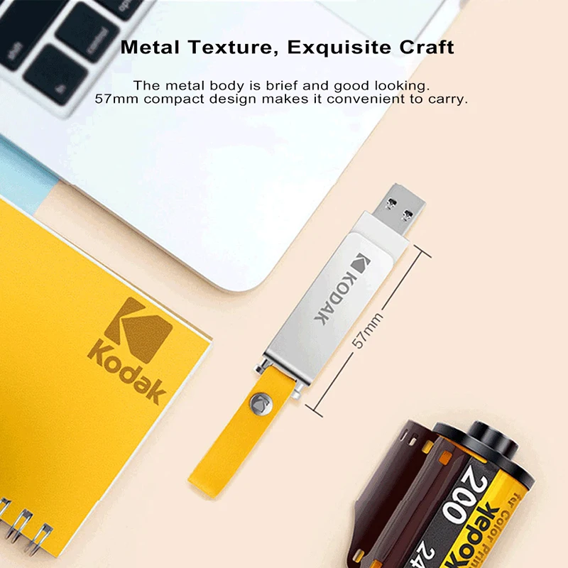 KODAK K133 мини металлический USB флеш-накопитель 256 ГБ 128 Гб 64 ГБ 32 ГБ 16 ГБ флеш-накопитель USB 3,0 Высокоскоростная карта памяти Unidad флеш-накопитель