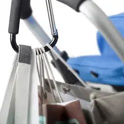 Детские коляски высококачественные крючки заворачивающийся Карабин Сумки для покупок крюки для перевозки коляски коляска багажные сумки