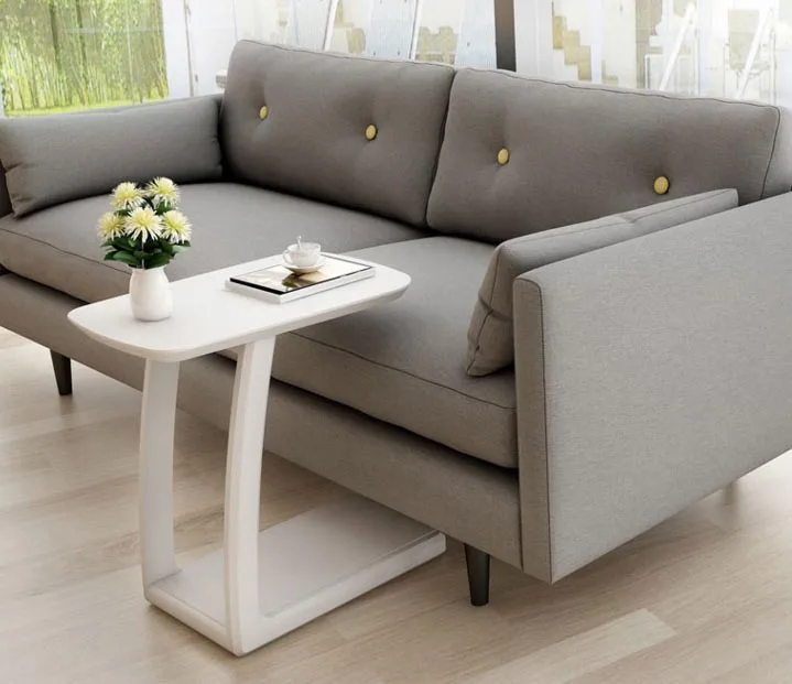 Simple Modern 100% wood tea table sofa side table small tea table coffee desk bedroom mini bedside cabinet living room furnitur