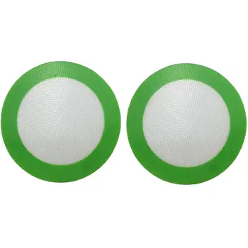 

2 Pcs Silicone Baking Mat Round Heat Resistant Barbecue Mat Non-stick Baking Sheet Liner (20CM)
