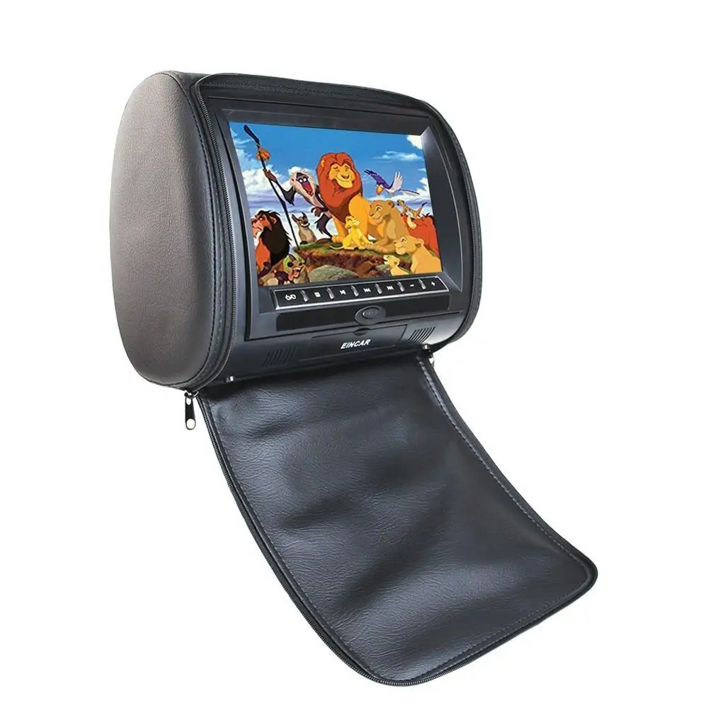 Black Vehicle 9�� Dual Headrest DVD Player gaming system