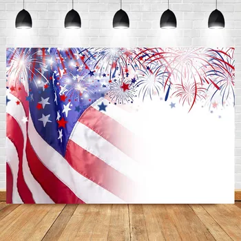 

NeoBack American Flag Firework Background Photography Independence Day Independence Day 4th of July Photo Background