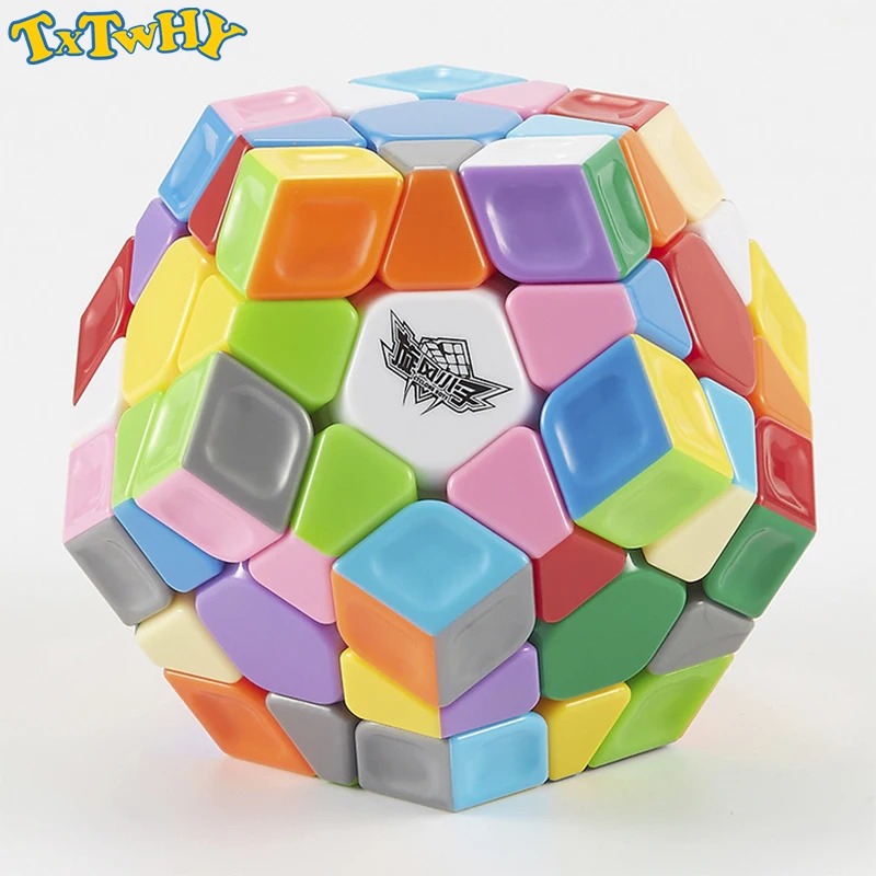 TXTWHY Cyclone Boy Dodecahedron 3x3 магический куб без наклеек красочная профессиональная гладкая Твист Головоломка с быстрым кубом антистрессовая игрушка