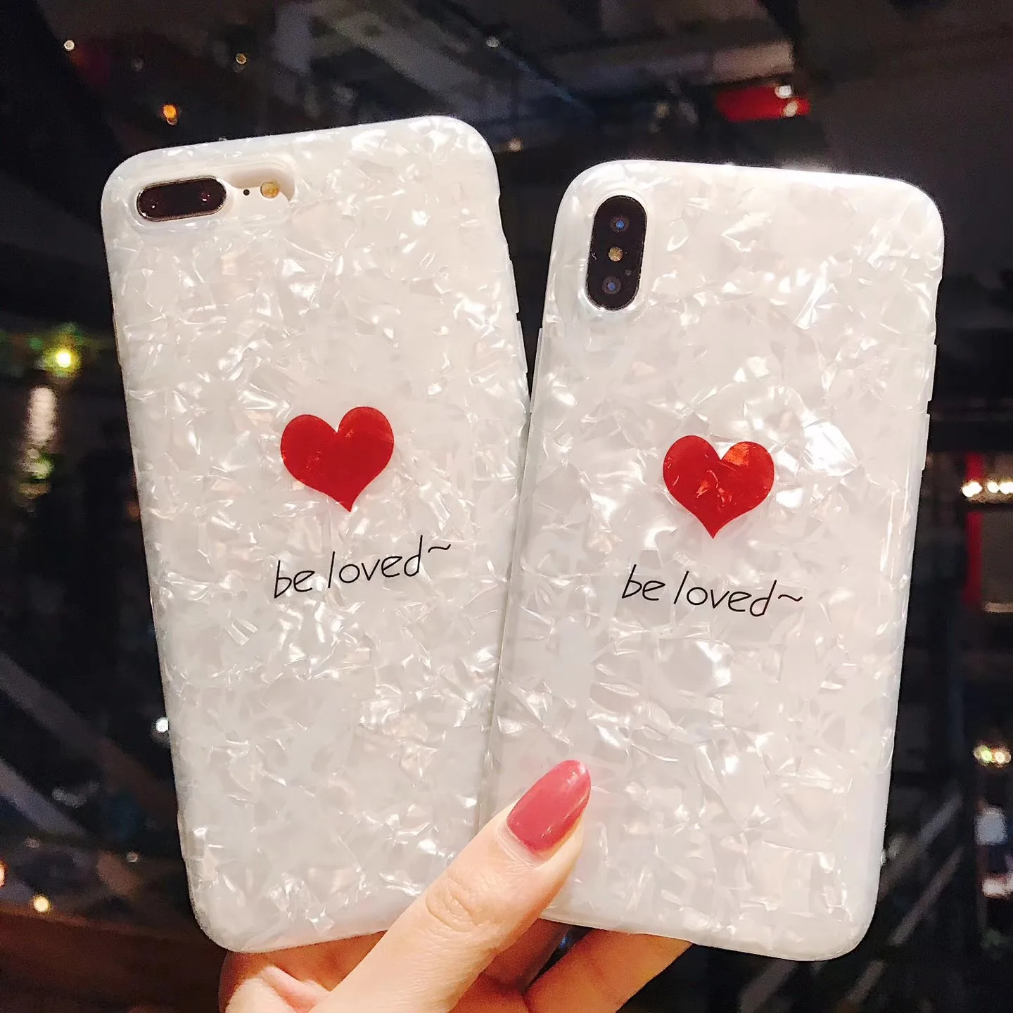 

Lovely Shell Conch Soft Letter Phone Cases For iphone X 8 Case For iphone 6S 6 7 8 Plus Cute Love Heart Cartoon Back Cover Bag