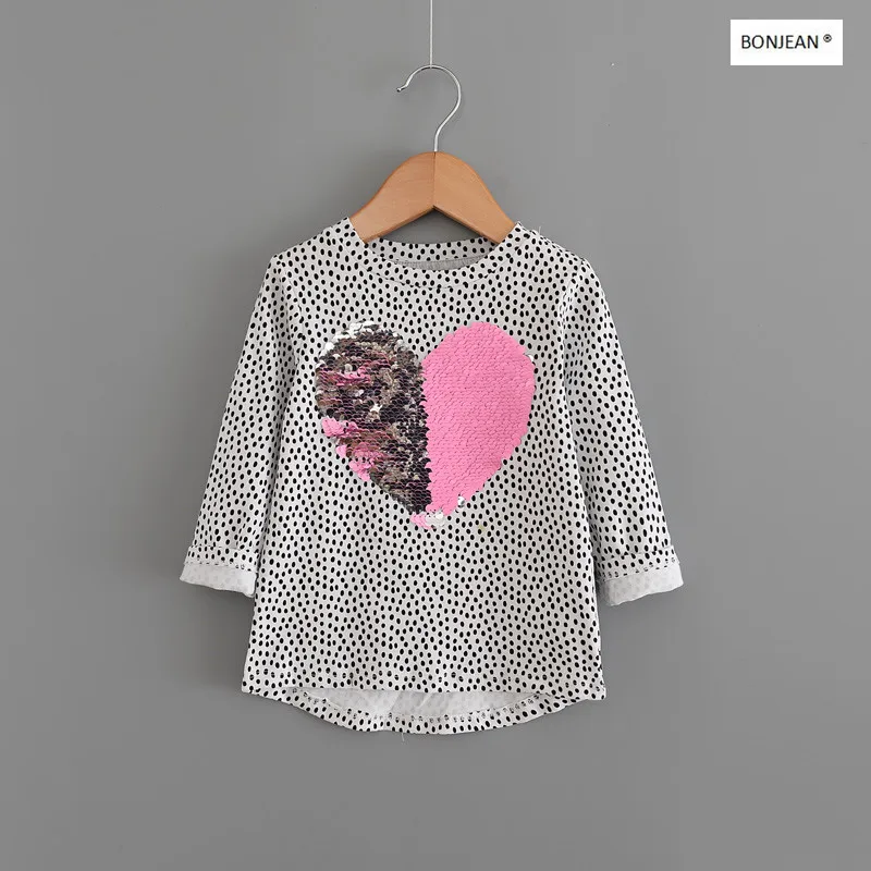 Y0602 0723 2017 Summer Baby Girl Top Leopard Print Heat Toddler Girl Tee Full Sleeve Kids