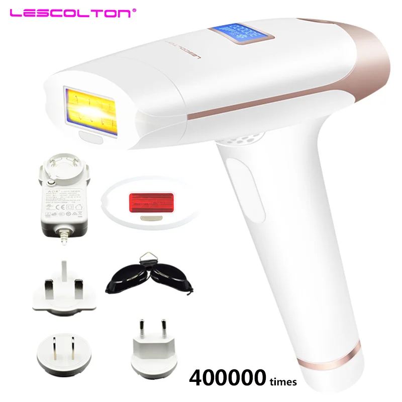 Pаспродажа Lescolton 2in1 IPL depiladora лазерная эпиляция ЖК дисплей Дисплей постоянный Бикини тела подмышки лицо аккумуляторная depilador T009i