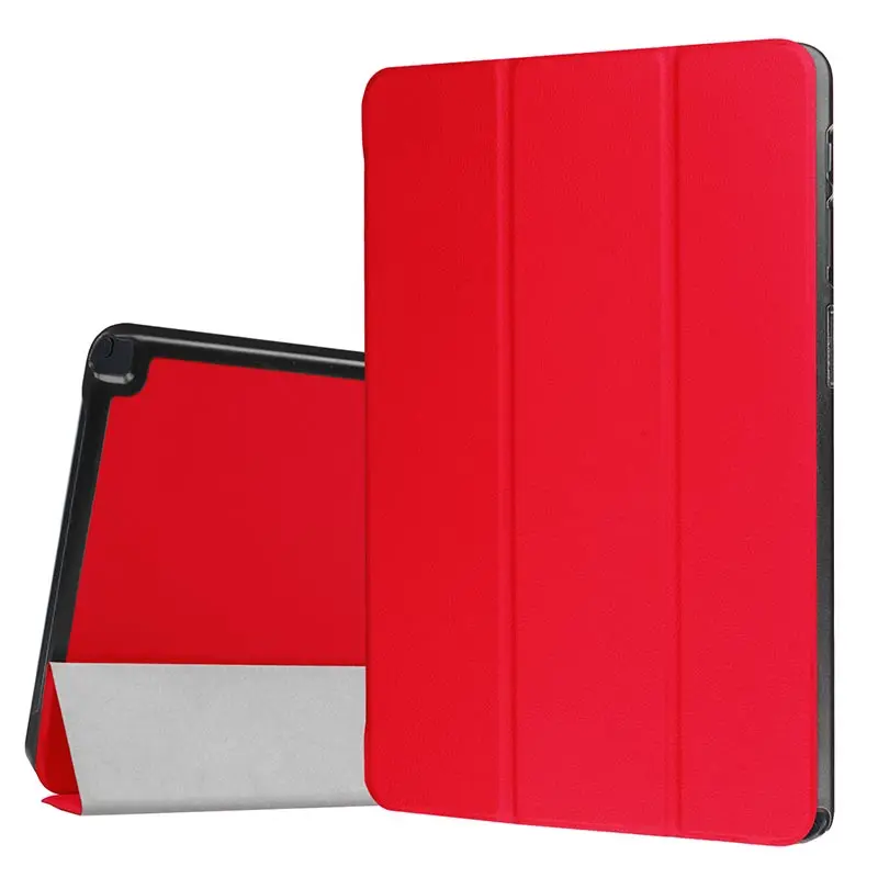 Чехол для samsung Galaxy Tab A A6 с S Pen 10,1 SM-P580 P585 из искусственной кожи, чехол для смартфона Galaxy Tab A 10,1 S Pen - Цвет: Red