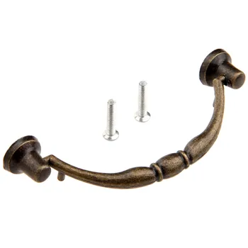 1Pc Antique Bronze Furniture Handles Cabinet Knobs and Handles for Jewelry Box Wooden Case Kitchen Drawer Cupboard Pulls Handles