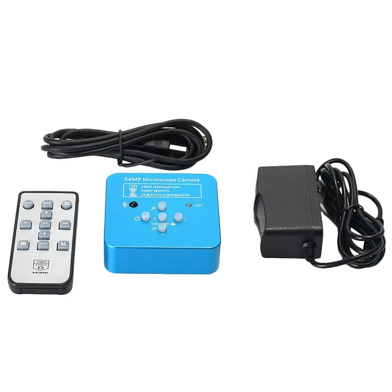 34Mp 2K 1080P 60Fps Hdmi Usb Industrial Electronic Digital Video Soldering Microscope Camera Magnif
