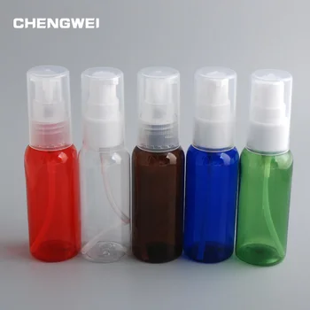 

50ml Travel Small Cream Lotion Pump Pet Bottle For Cosmetic Packaging DIY Container With Pump 10Pcs/Lot