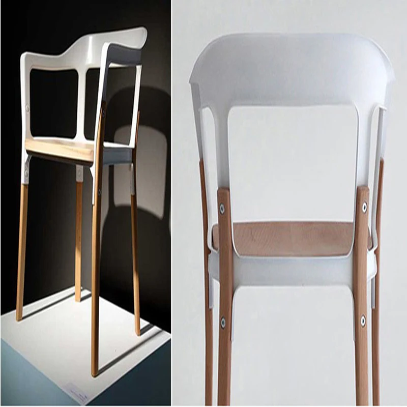 2 X Bouroullec steelwood chair. Dinning chairs.Dinning room furniture,with Arm chair,metal + wood furniture 2 X Bouroullec steelwood chair. Dinning chairs.Dinning room furniture,with Arm chair,metal + wood furniture