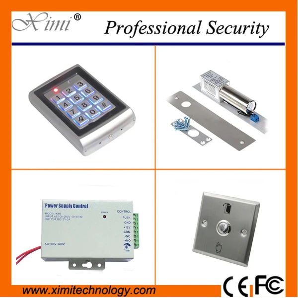 

Hot sale 500 card users door access ocntrol without software single door access control system with infrared exit button
