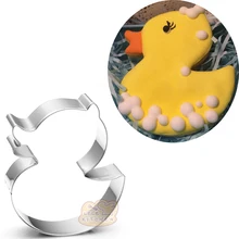 10 шт мультфильм утка из нержавеющей стали печенья резак формочка для десерта бисквита штамп Кондитерские высечки помадка торт украшения инструменты