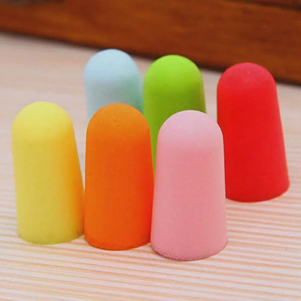 10 Pairs Soft Classic Foam Ear Plugs Travel Sleep Noise Reduction
