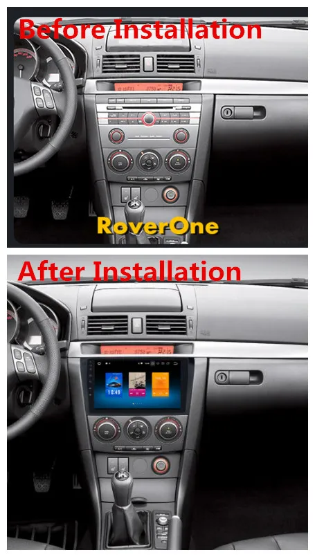 Sale RoverOne Android 9.0 Car Multimedia System For Mazda 3 Axela 2003 - 2009 Octa Core Radio GPS Navigation Media Player PhoneLink 10