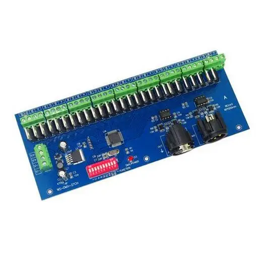 

Free shipping 1 pcs 27 Channel 9 group each channel MAX 3A DMX512 Decoder For led strip