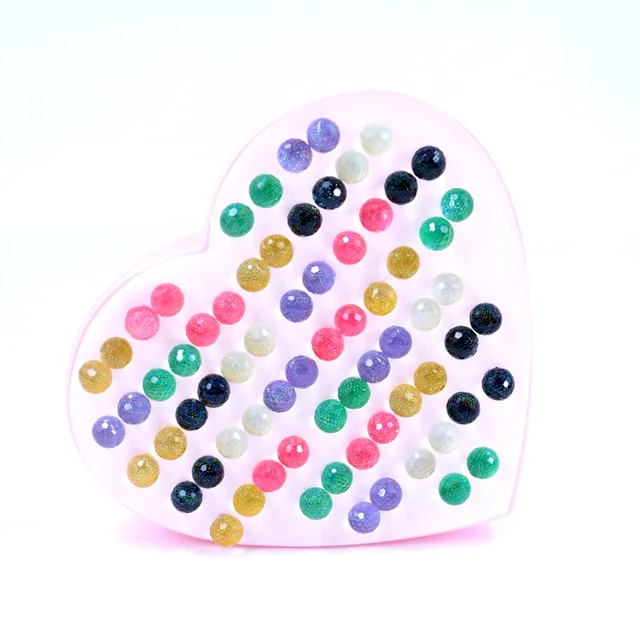 New Design 36pairs 10 Mm Colorful Resin Ball Beaded Earring New Design 36pairs 10 Mm Colorful Resin Ball Beaded Earring Stud Sets For