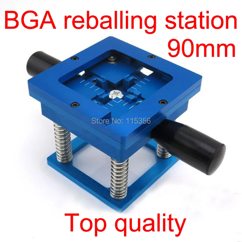 

free shipping The best quality reballing BGA station with handle 90mm x 90mm stencils chip template holder jig
