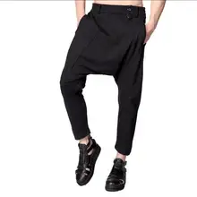 27-44! Новинка мужская одежда плюс размер GD брюки саруэл свободные брюки девять футов через универсальные шаровары брюки костюмы