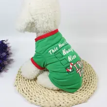 XS/S/M/L Одежда для собак и кошек Милая рубашка с рисунком Рождественский костюм куртка платье Рождественский наряд для собак Китти рождественские подарки