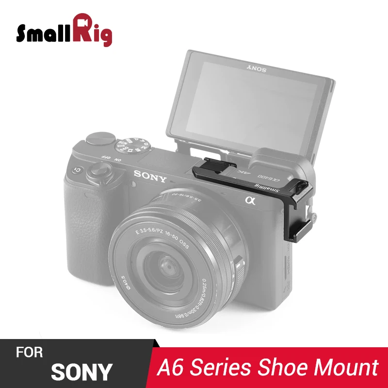 

SmallRig DSLR Camera Cold Shoe Adapter (Left Side) for Sony A6100/A6000/A6300/A6400/A6500 Camera Rig for Flash Light Attach 2342