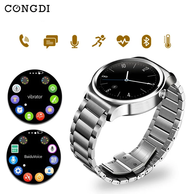 

Wristband Men Condi GW01 Smart Watch with Music Remote Heart Rate Dial Message WiFi Bluetooth 4.0 Watches Phone for Android iOS